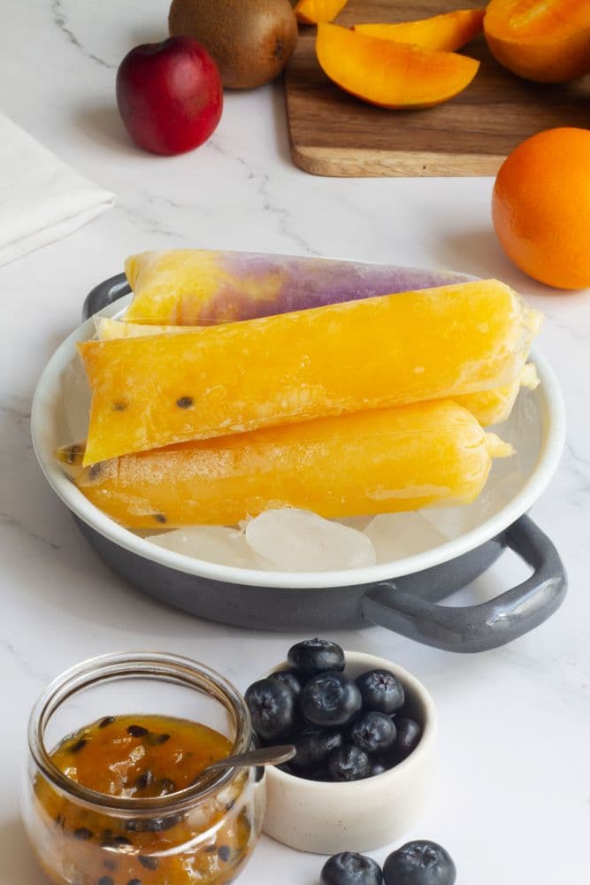Mango Coconut Popsicles